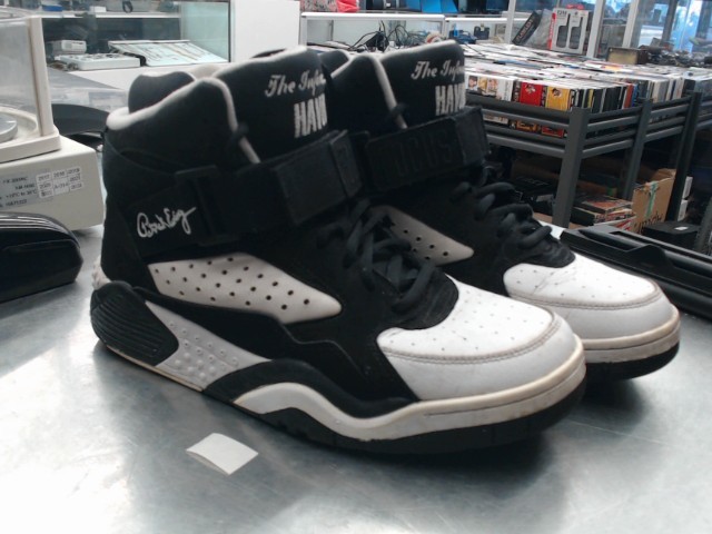 Soulier basket chunky noir blanc