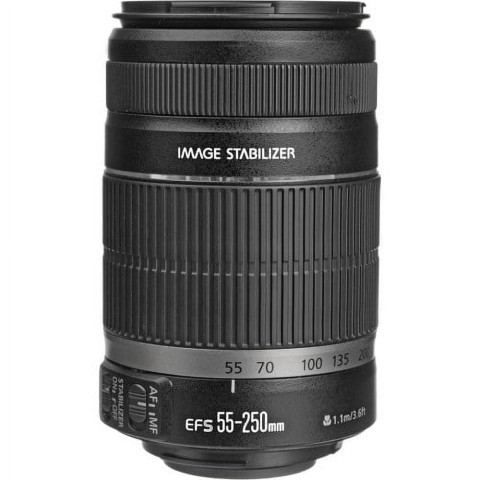 Canon efs-55-250mm lens macro 1.1m/3.6ft