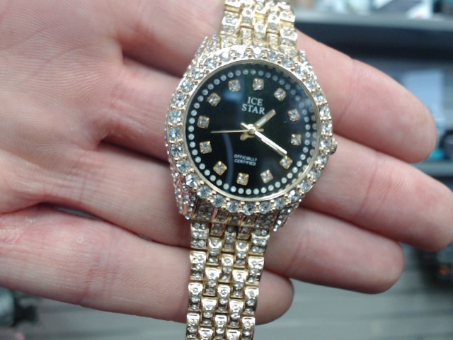 Montre ice star avec faux diamant