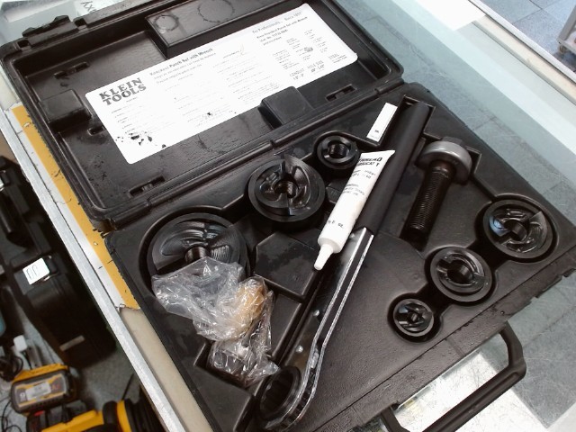 Knock out punch set with wrench