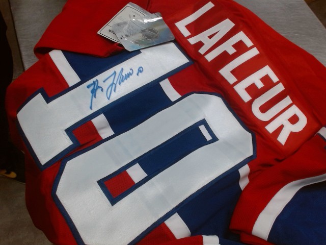Guy lafleur signed jersey no certificate