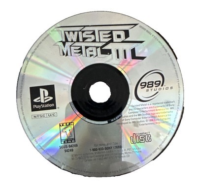 Ps1 twisted metal iii cd only