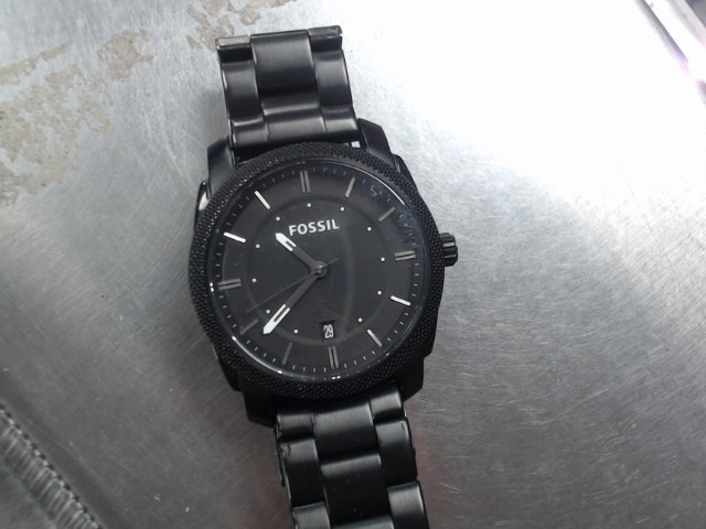 Montre noir fossil