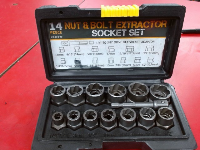 14 nut and blot extractor set