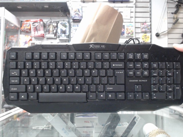 Clavier gamer noir avec led