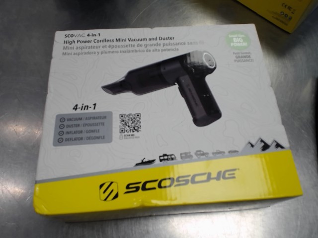 Vacuum 4-in-1 scosche new in box