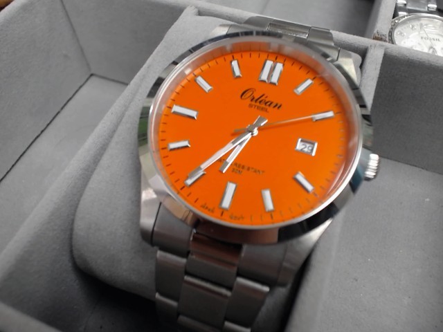 Montre orlean steel cadrant orange