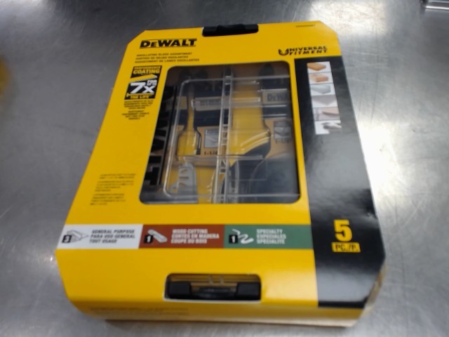 Oscillating blade pack 5pcs dewalt new