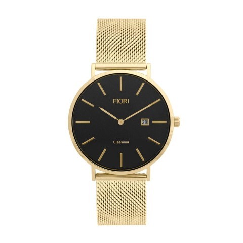 Montre pour homme fiori or et noir