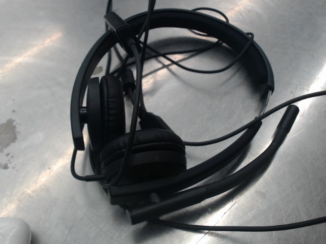 Ecouteurs avec micro a fil noir