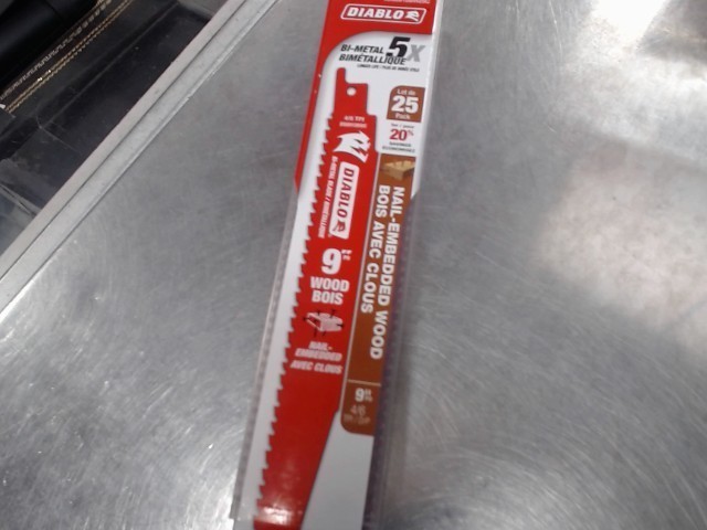 Lot de 25 lames pour bois