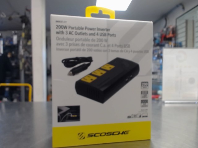 200w portable power inverter scosche new