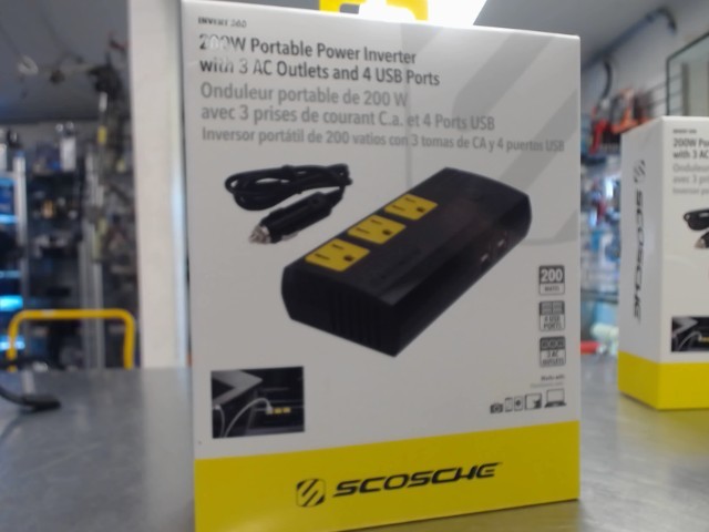 200w portable power inverter scosche new