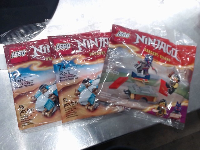 Lots de 3 ninjago lego