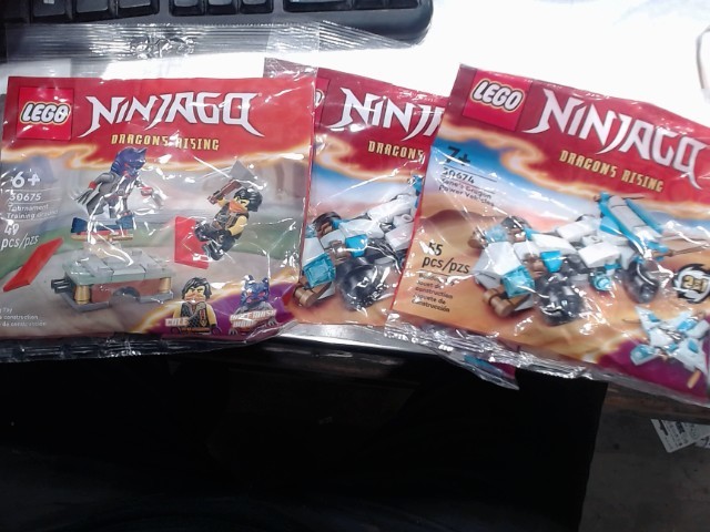 Lots de 3 ninjago lego