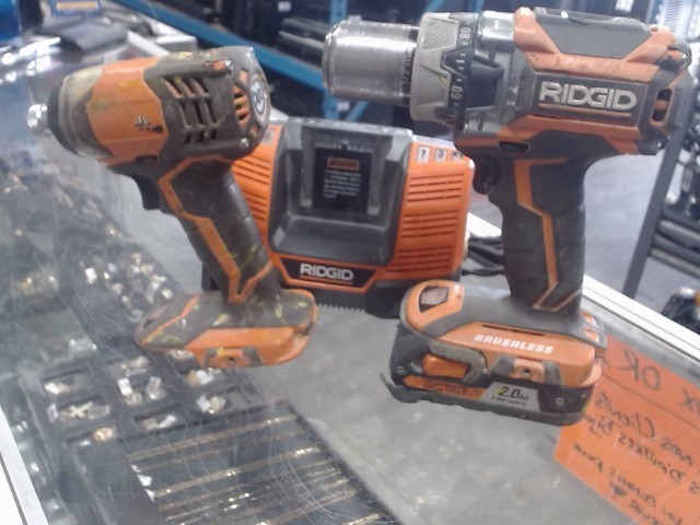 Kit drill/impact+1 batterie+chrg