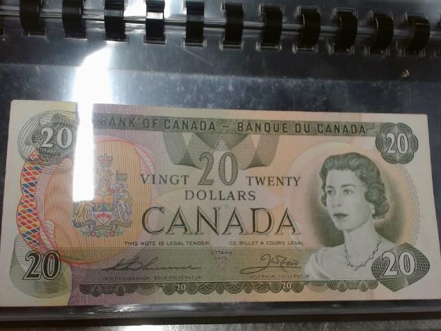 Billet de 20 dollard canadien