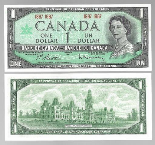 Billet de 1 dollard canadien