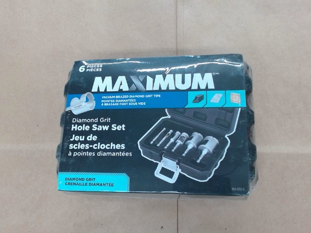 Hole saw set 6pcs new/neuf