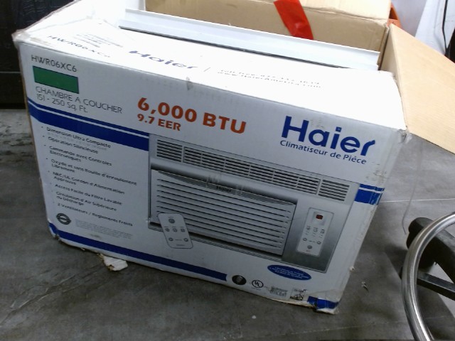 6000 btu in window ac in box