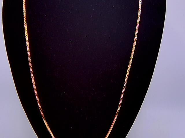 CHAINE BOX EN OR 10KT