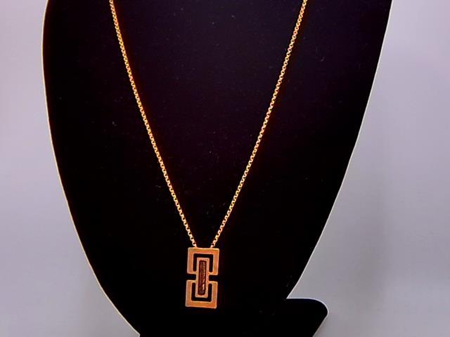 CHAINE EN OR 18KT AVEC PENDENTIF 