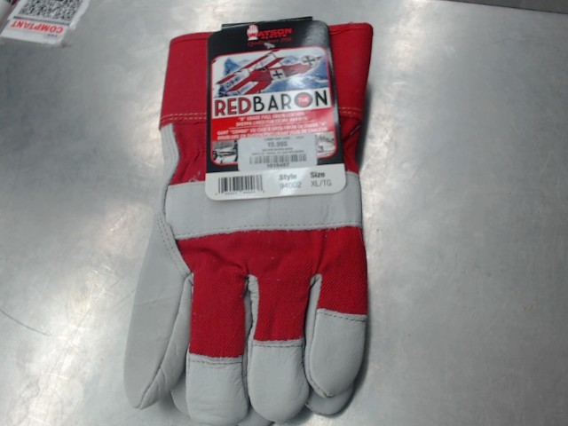 Gants de travail en cuir red baron