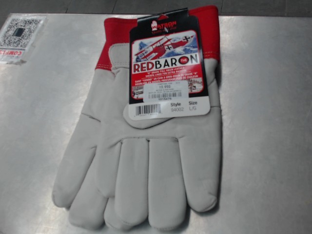 Gants de travail en cuir red baron (l)