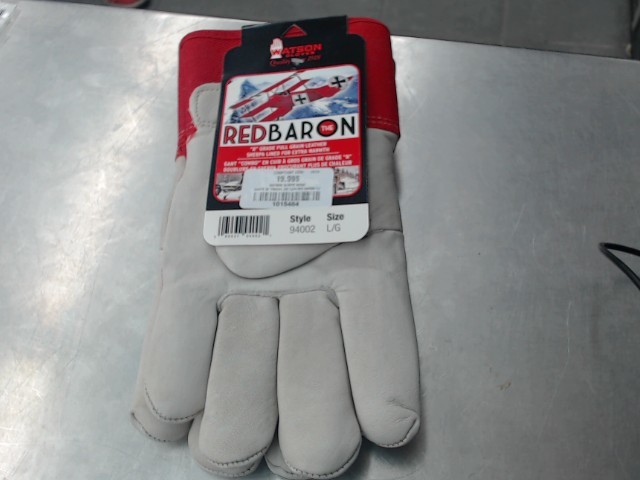 Gants de travail en cuir red baron (l)