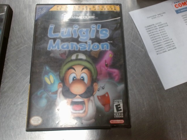Luigis mansion gamecube