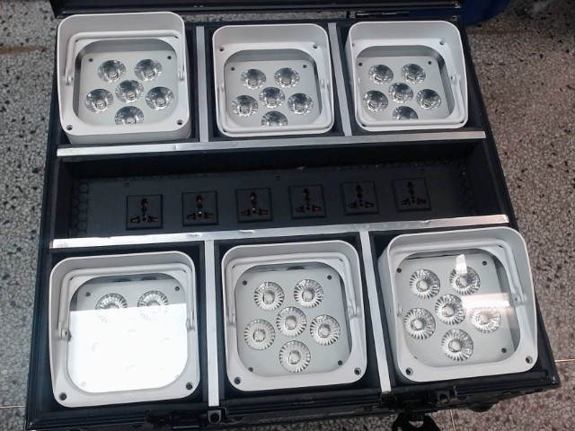 Projection lights x6+hard case