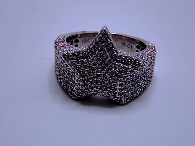 BAGUE EN OR 10KT   DIAMANTS