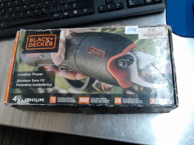 Electric pruner+fil ds boite noirorange