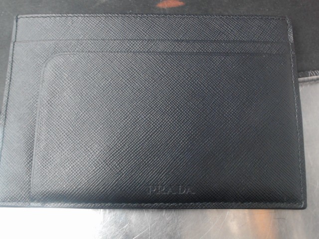 Porte carte saffiano noir