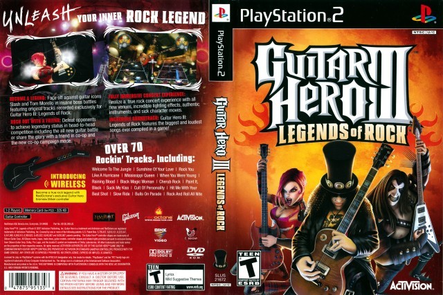 Guitar hero iii legends of rock