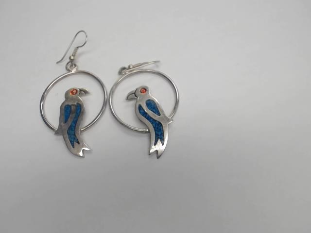 Pair boucle doreille rond