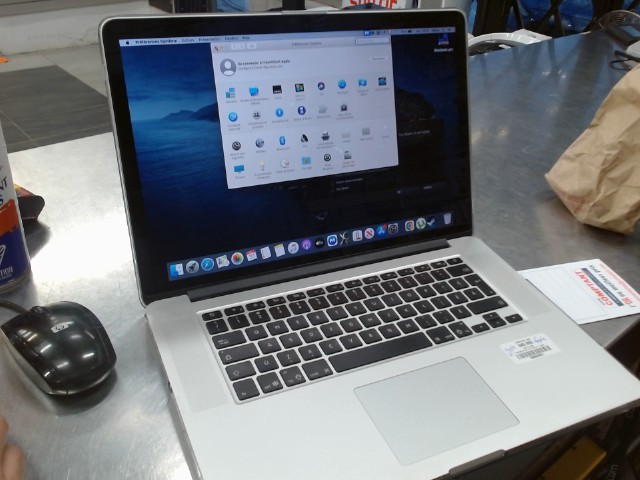 Macbook pro 15 po 2013 i7+char/mdp apple