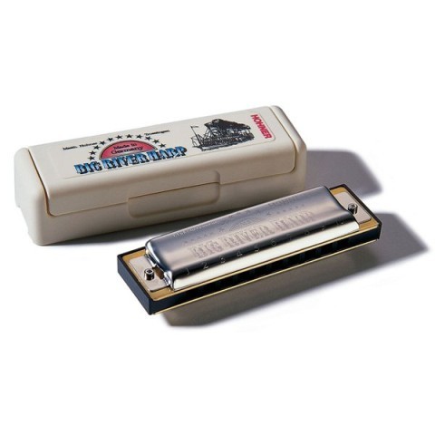 Big river harp hohner harmonica + case