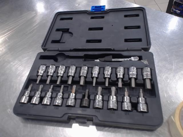 Coffre de douille torx,etoile,carr