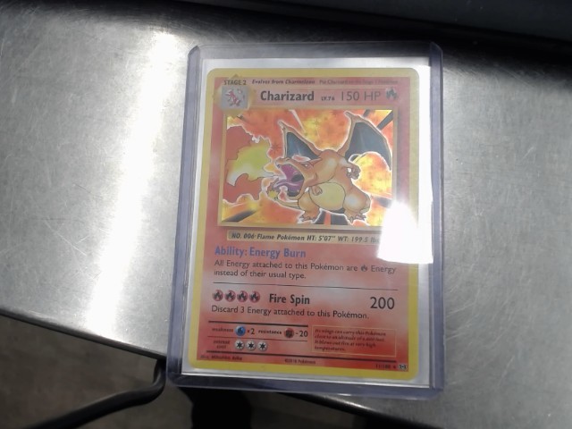 Carte pokemon charizard scratch arriere