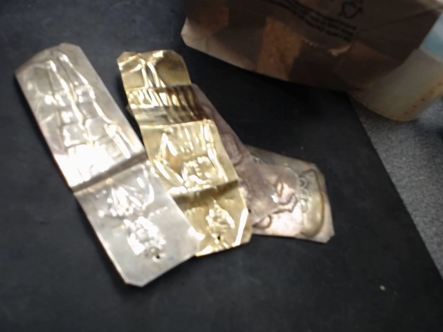 Lot de placques vieux en argent 21.9g