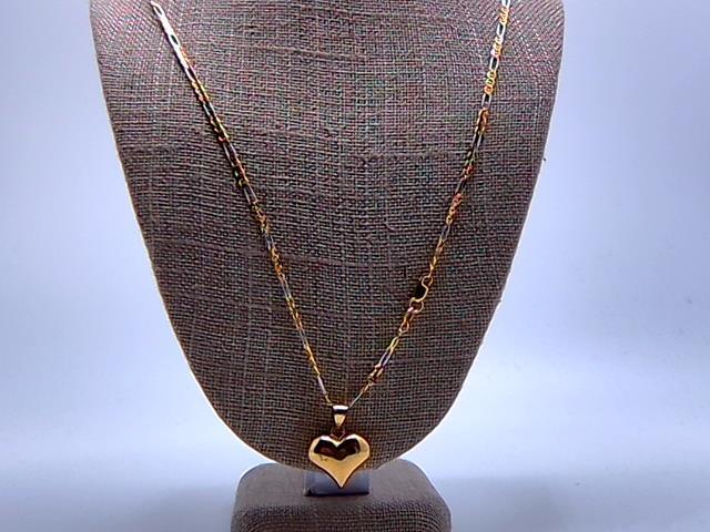 CHAINE EN OR 10KT AVEC PENDENTIF