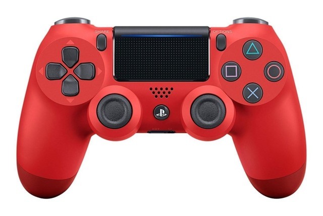 Manette de ps4 rouge avec cover