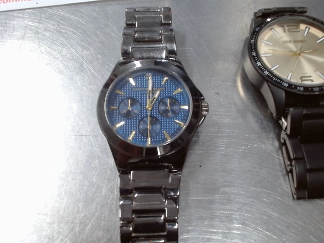 Montre stainless steal bleu