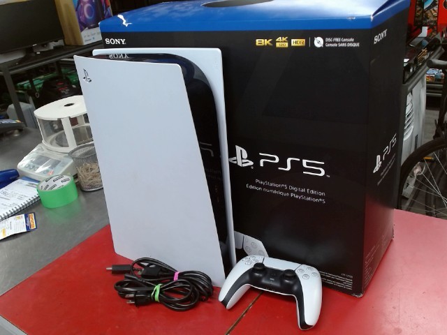 Console ps5 digital+manette+fil