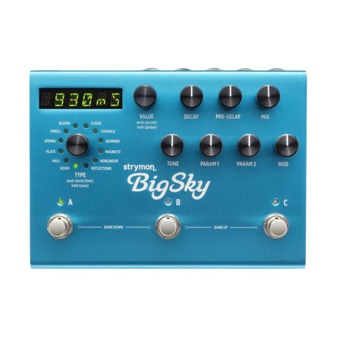 Pedale de reverb bigsky strymon