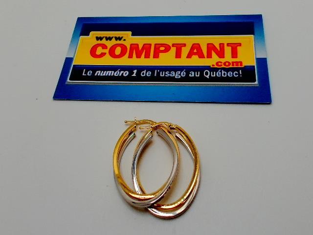 BOUCLES  D OREILLES EN OR 10KT