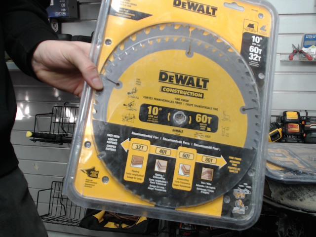 Double lame dewalt 10p 60t