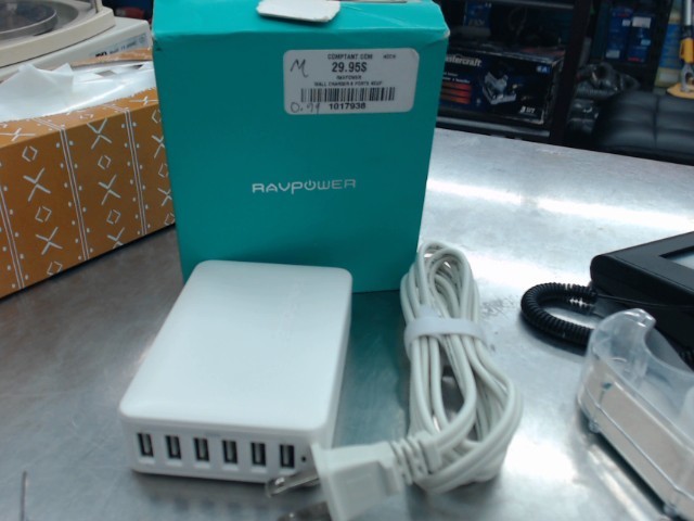 Wall charger 6 ports neuf