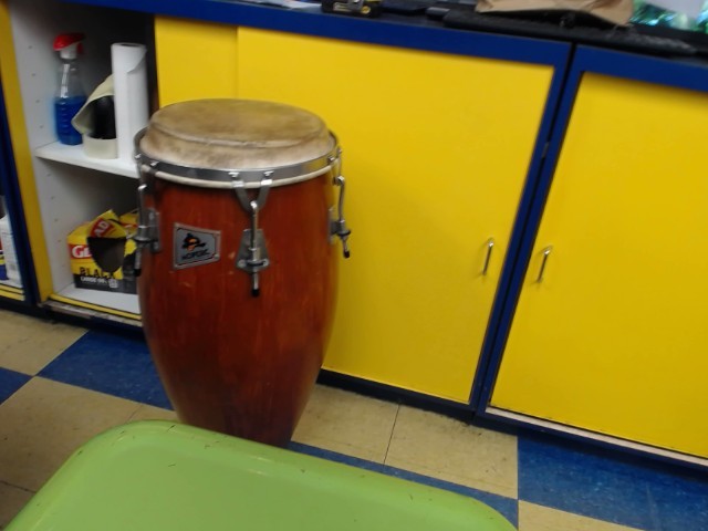 Tambour a main konga brun reactivation